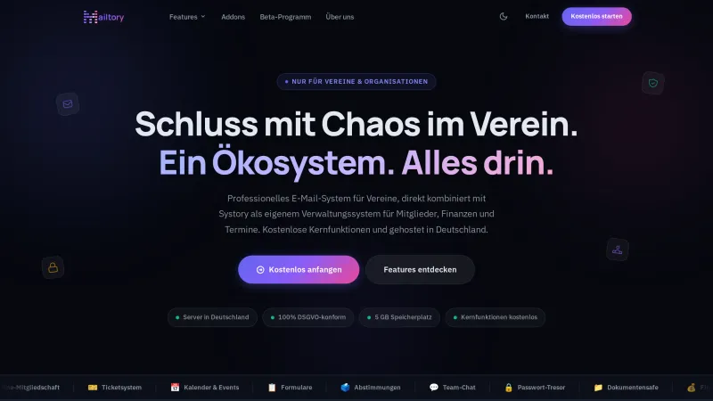 Vorschau von Mailtory & Systory